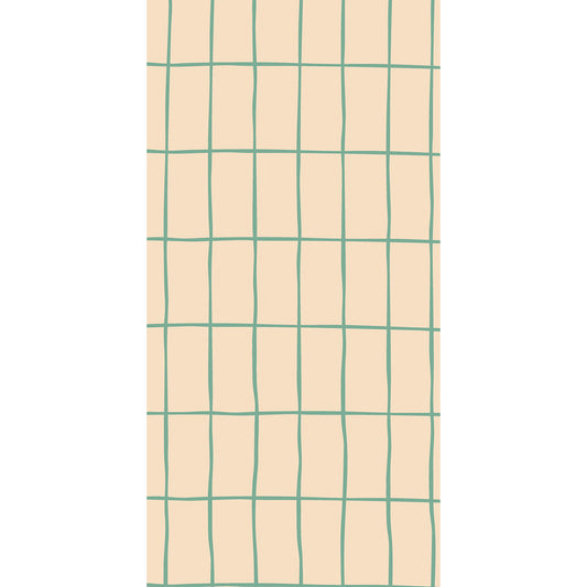 Linclass-Professional-Serviette-Louis-lines-eukalyptus 40 x 20 cm 1/4 Falz