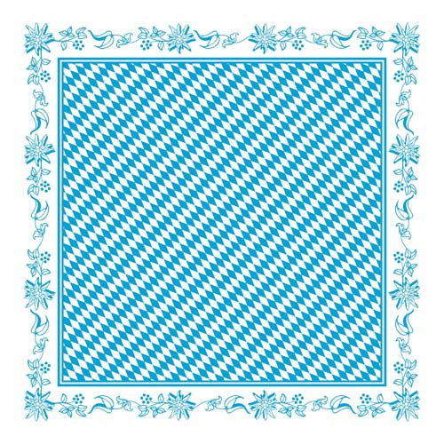 Papier-Tischdecken BAYERN 80x80 cm Mank | 100 Stück
