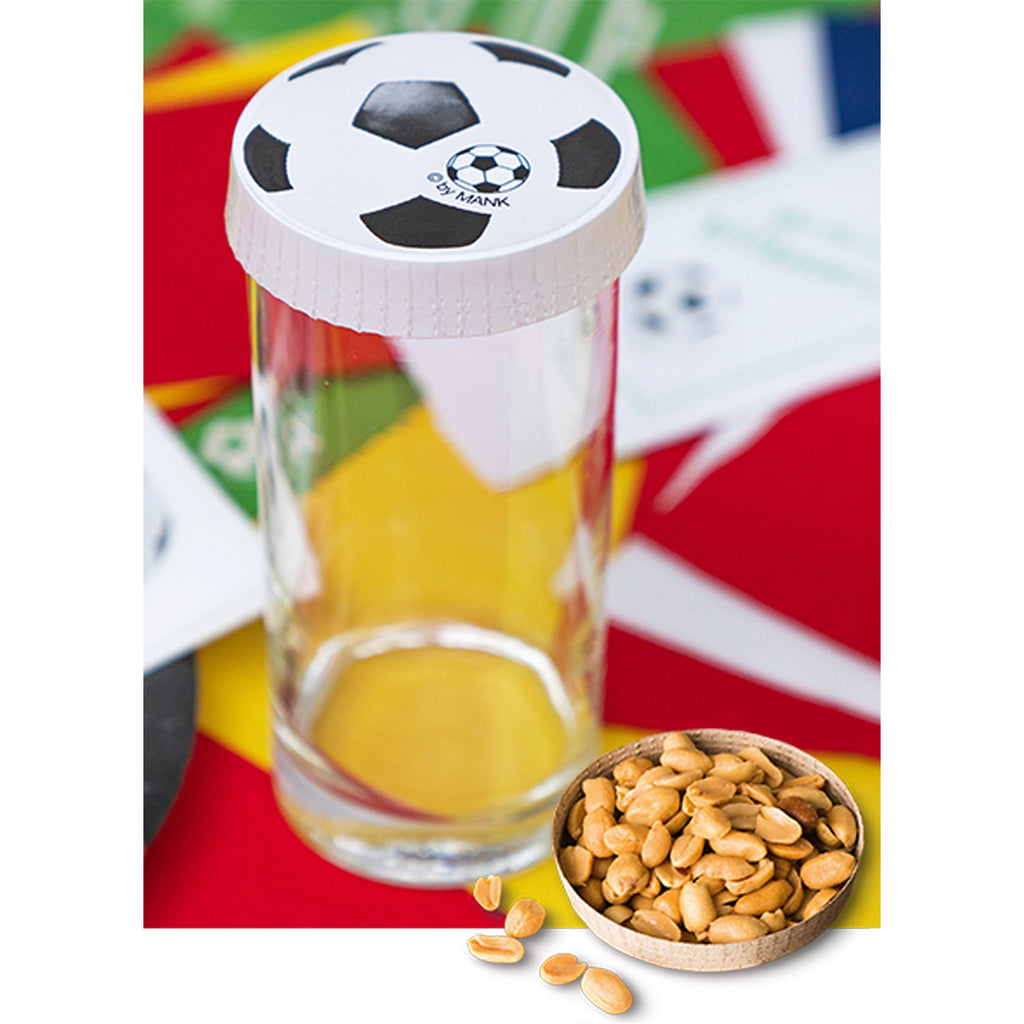 Glasabdecker-Fussball-Motiv