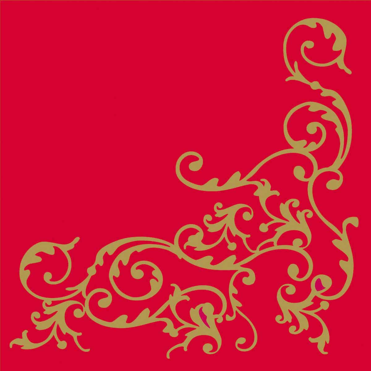 Linclass-Premium-Serviette-Pomp-rot-gold-89019_1