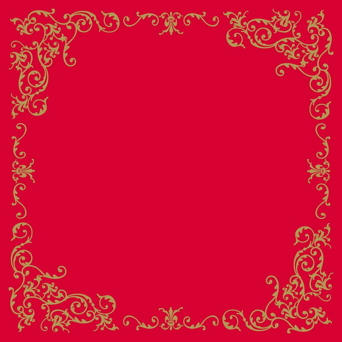 Linclass-Premium-Tischdecke-Pomp-rot-gold-90117