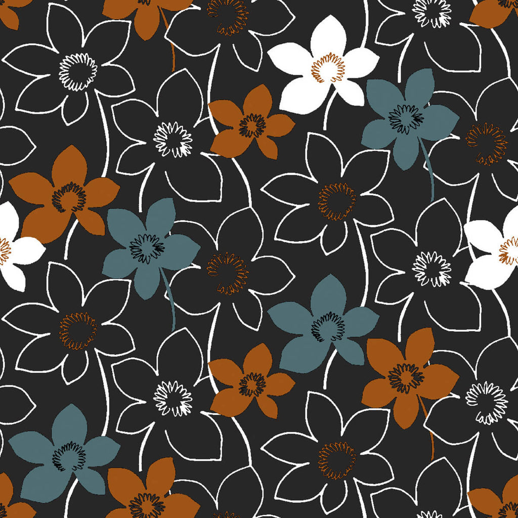 Linclass-Serviette-Cora-schwarz-113275