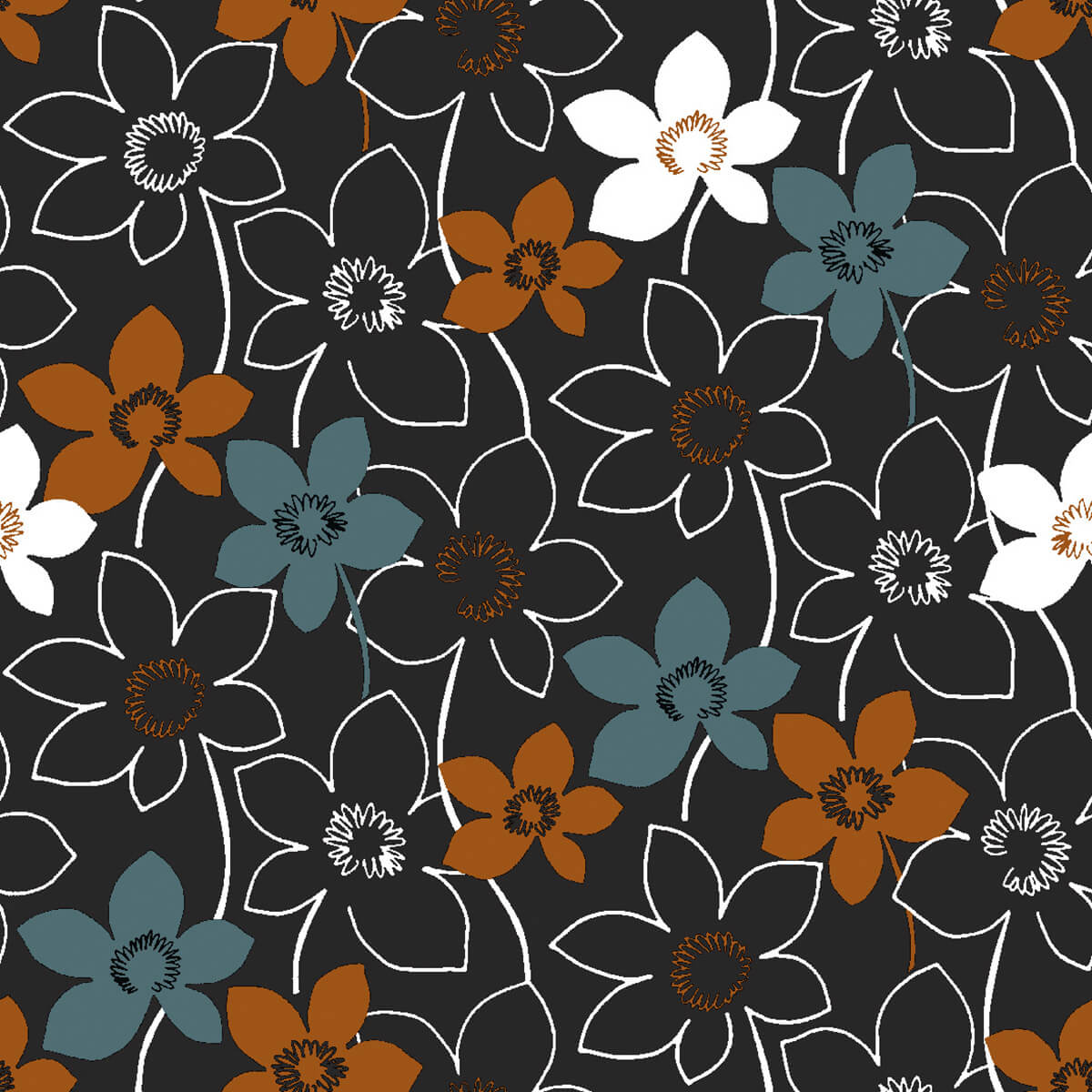 Linclass-Serviette-Cora-schwarz-113275