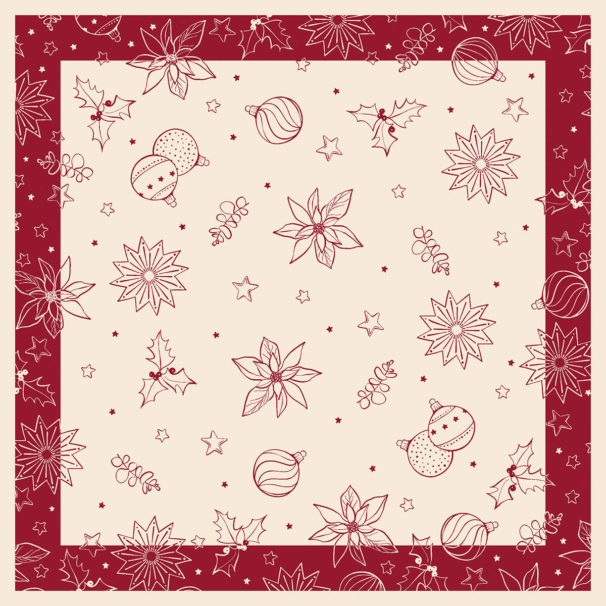 Linclass-Tischdecke-Milan-pebblestone-bordeaux-115011