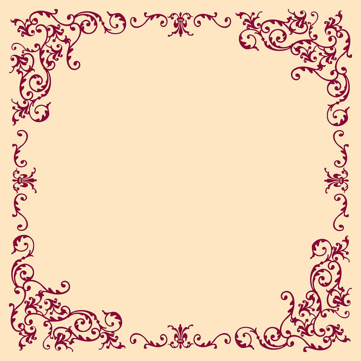 Linclass-Tischdecke-Pomp-creme-bordeaux-88612