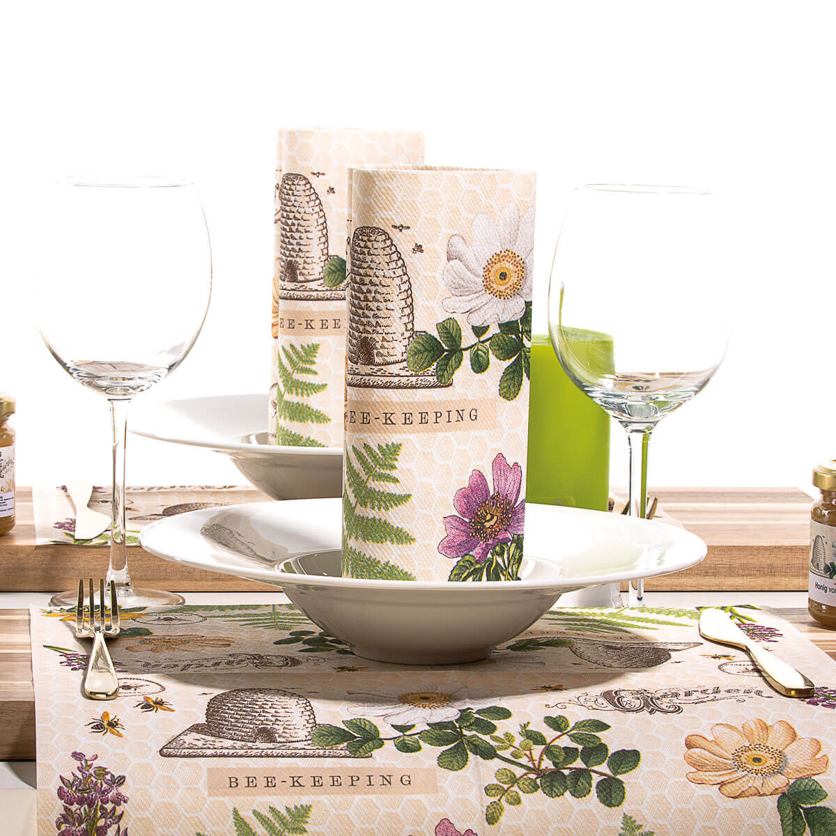 Motivserviette-BeeKeeping-im-Einsatz