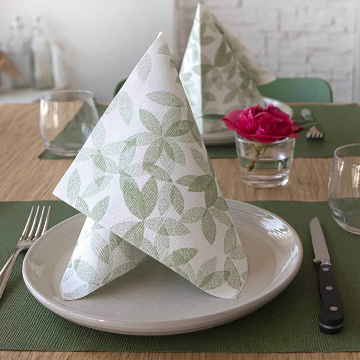 Motivservietten-Olivenblatt-gruen-ST8833