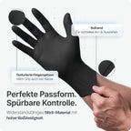 Nitril-Handschuh-schwarz-Arnomed-AM391-Rollrand