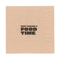 Serviette-FOODLOVINGSTUFF-braun-24er-viertel-Falz-250672