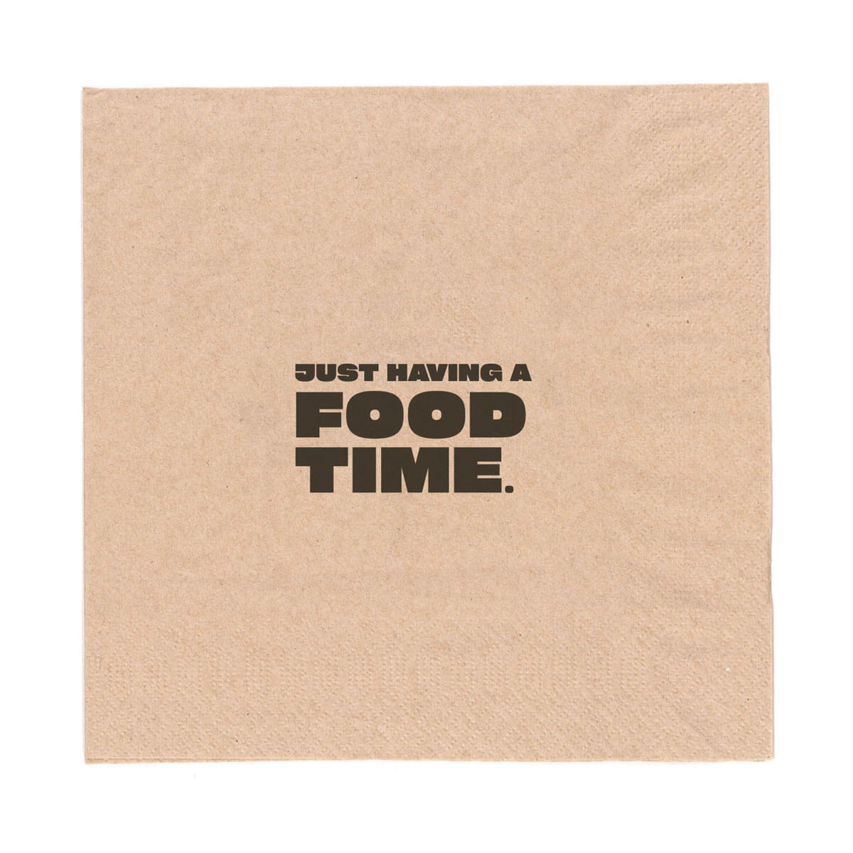 Serviette-FOODLOVINGSTUFF-braun-24er-viertel-Falz-250672