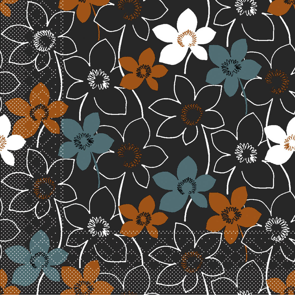 Tissue-Serviette-Cora-schwarz-113277