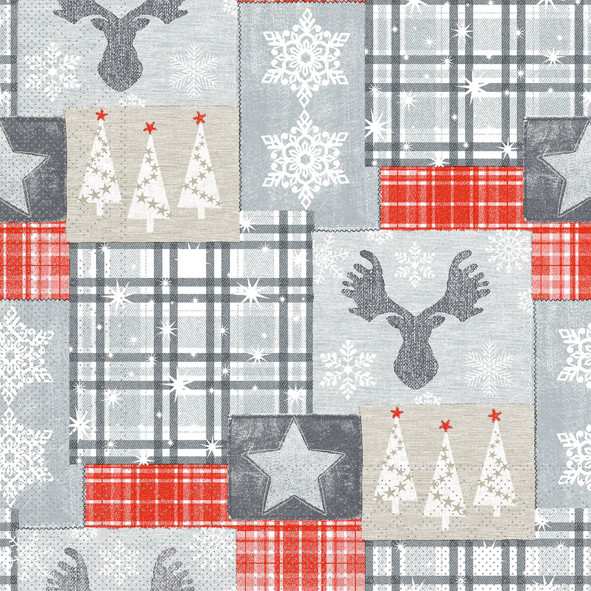 Tissue-Serviette-Pedro-rot-grau-115221