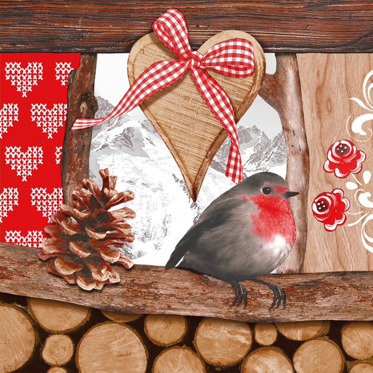 Linclass-Premium-Serviette-Gizmo 40 x 40 cm 1/4 Falz