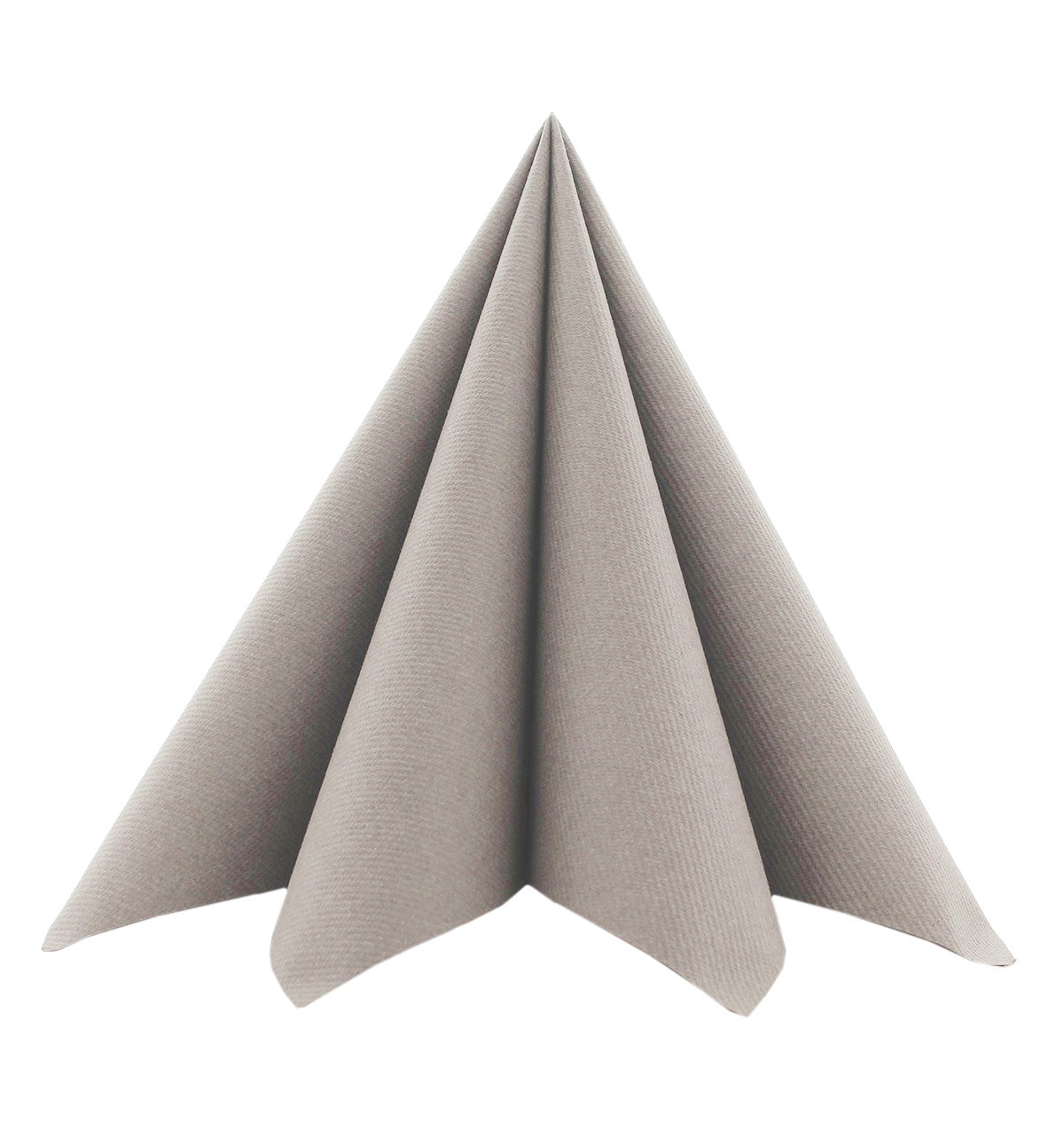 Linclass-Professional-Serviette-beige-grau 40 x 40 cm 1/4 Falz