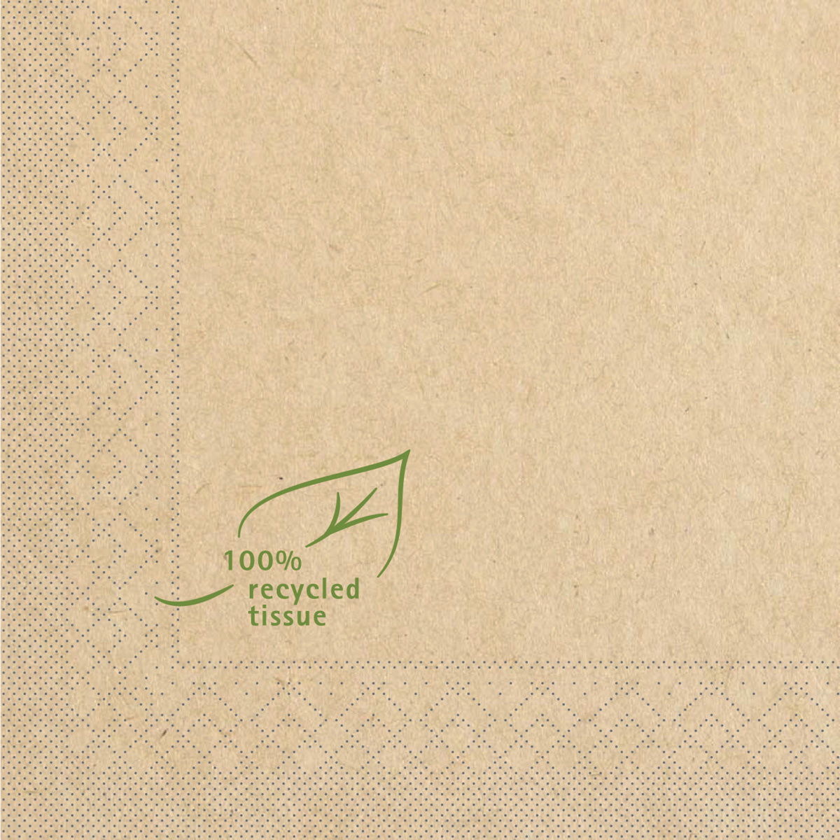 Recycled-Tissue-Serviette 33 x 33 cm 1/4 Falz