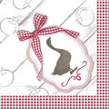 Tissue-Serviette-Gaense-Essen 40 x 40 cm 1/4 Falz